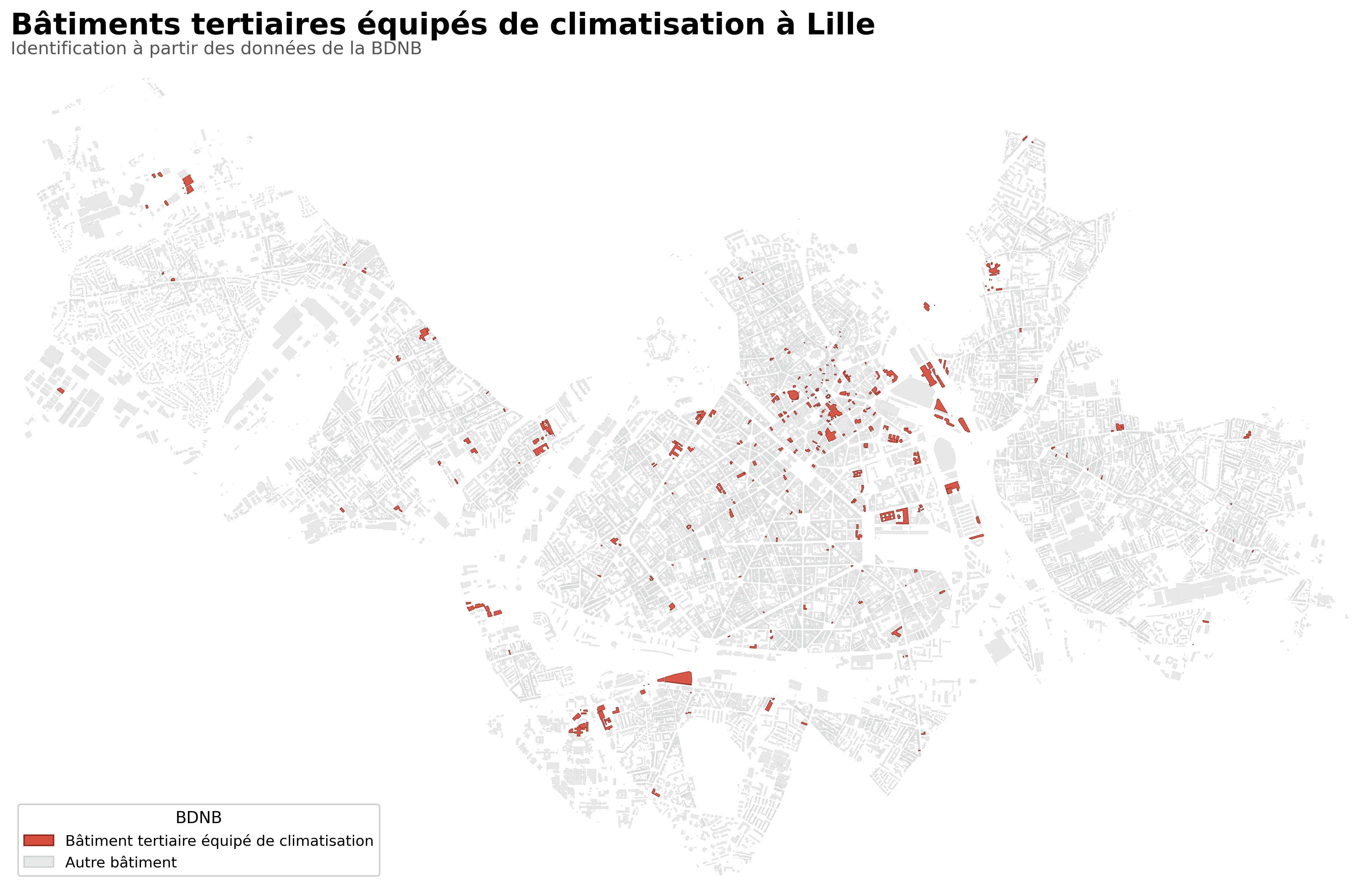 Bâtiments tertiaires équipés de climatisation